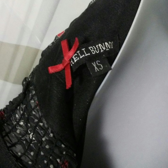 ♦SOLD♦🌹Hell Bunny Vixen Sailor Polka Dots Dress - Picture 7 of 8